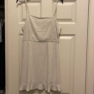 NWOT RAYLON/LINEN TAN DRESS